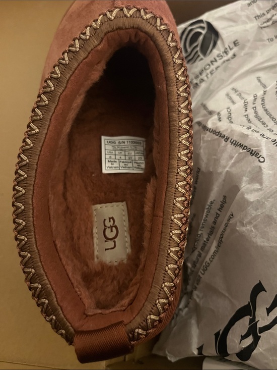 UGG Shoes - UGG Chestnut Suede Shearling Moccasin Slipper